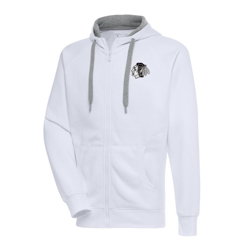 NHL Chicago Blackhawks Metallic Logo Victory Full-Zip Hoodie