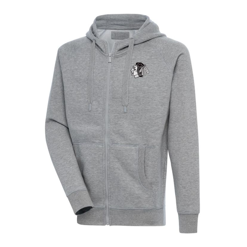 NHL Chicago Blackhawks Metallic Logo Victory Full-Zip Hoodie