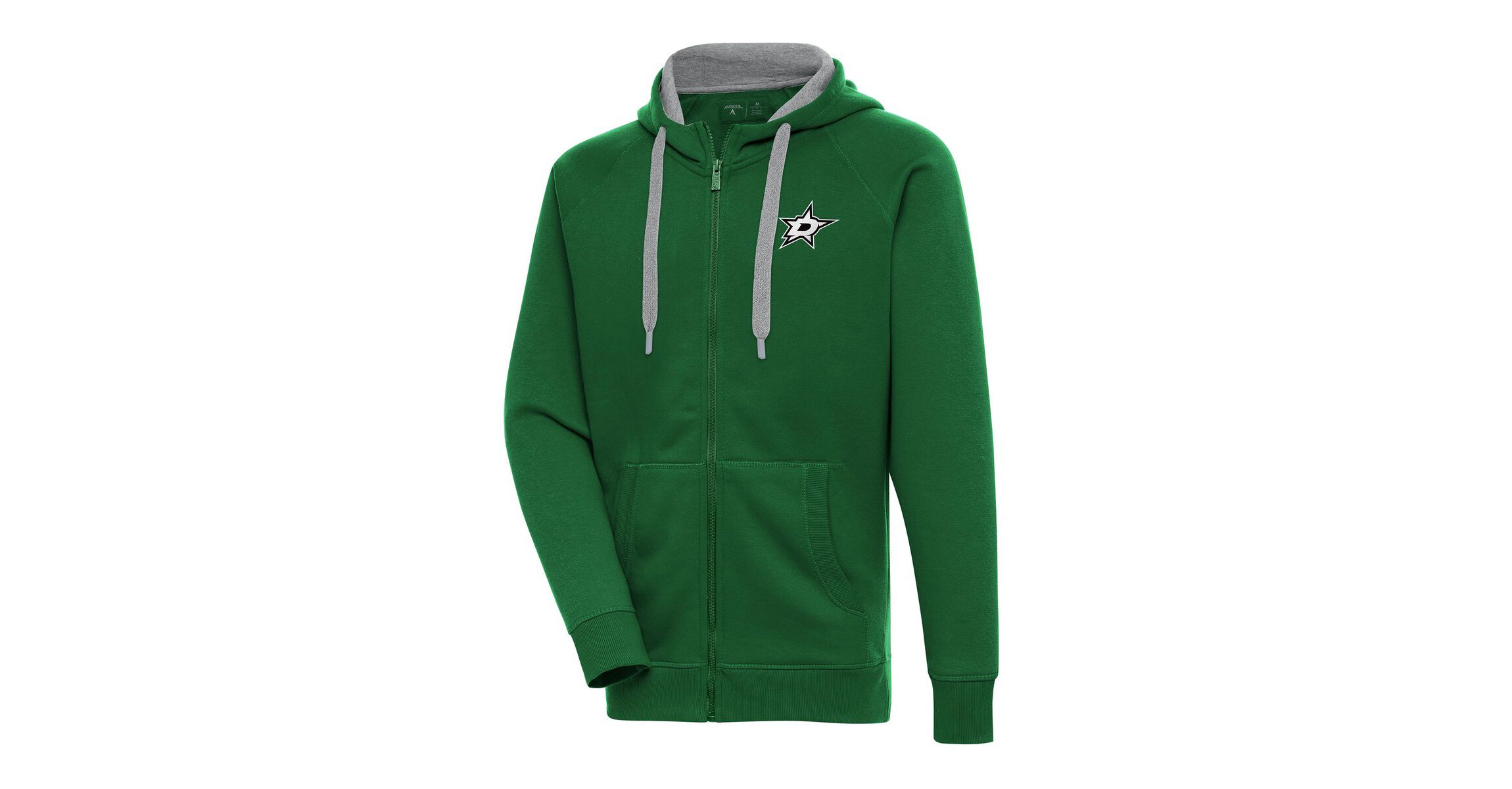 NHL Kelly Dallas Stars Metallic Logo Victory Full-Zip Hoodie