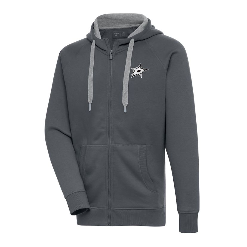 NHL Dallas Stars Metallic Logo Victory Full-Zip Hoodie