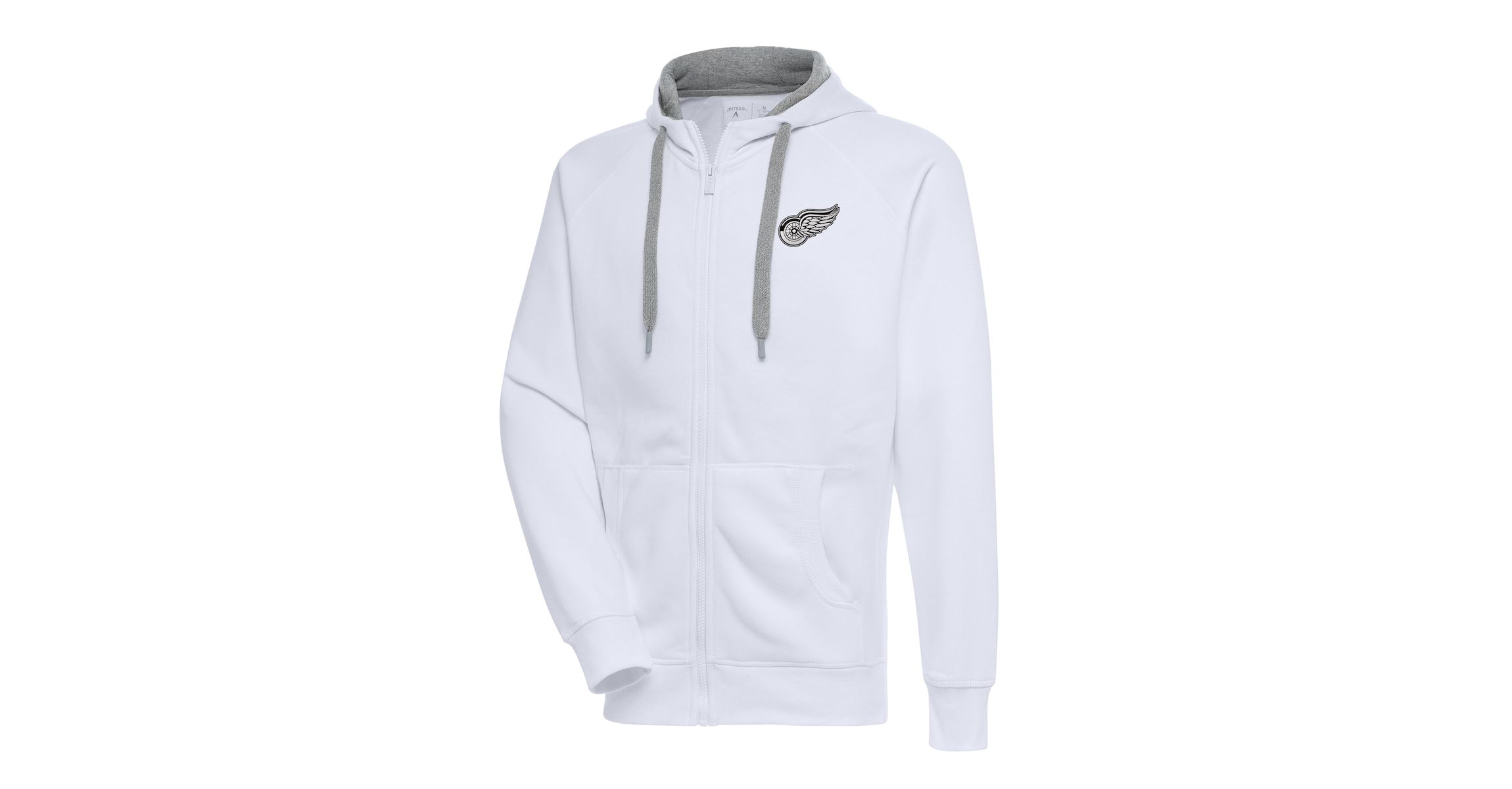 NHL Detroit Wings Metallic Logo Victory Full-Zip Hoodie