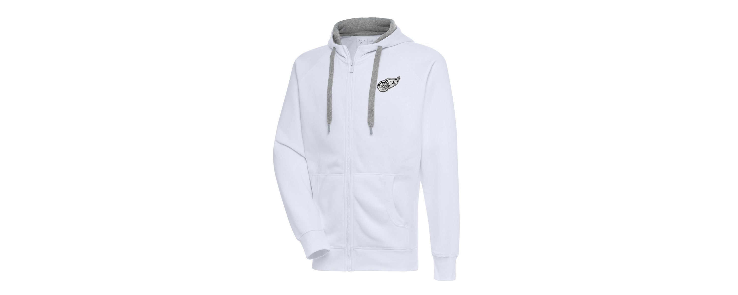 NHL Detroit Wings Metallic Logo Victory Full-Zip Hoodie