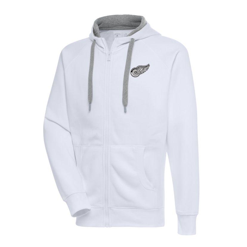 NHL Detroit Wings Metallic Logo Victory Full-Zip Hoodie