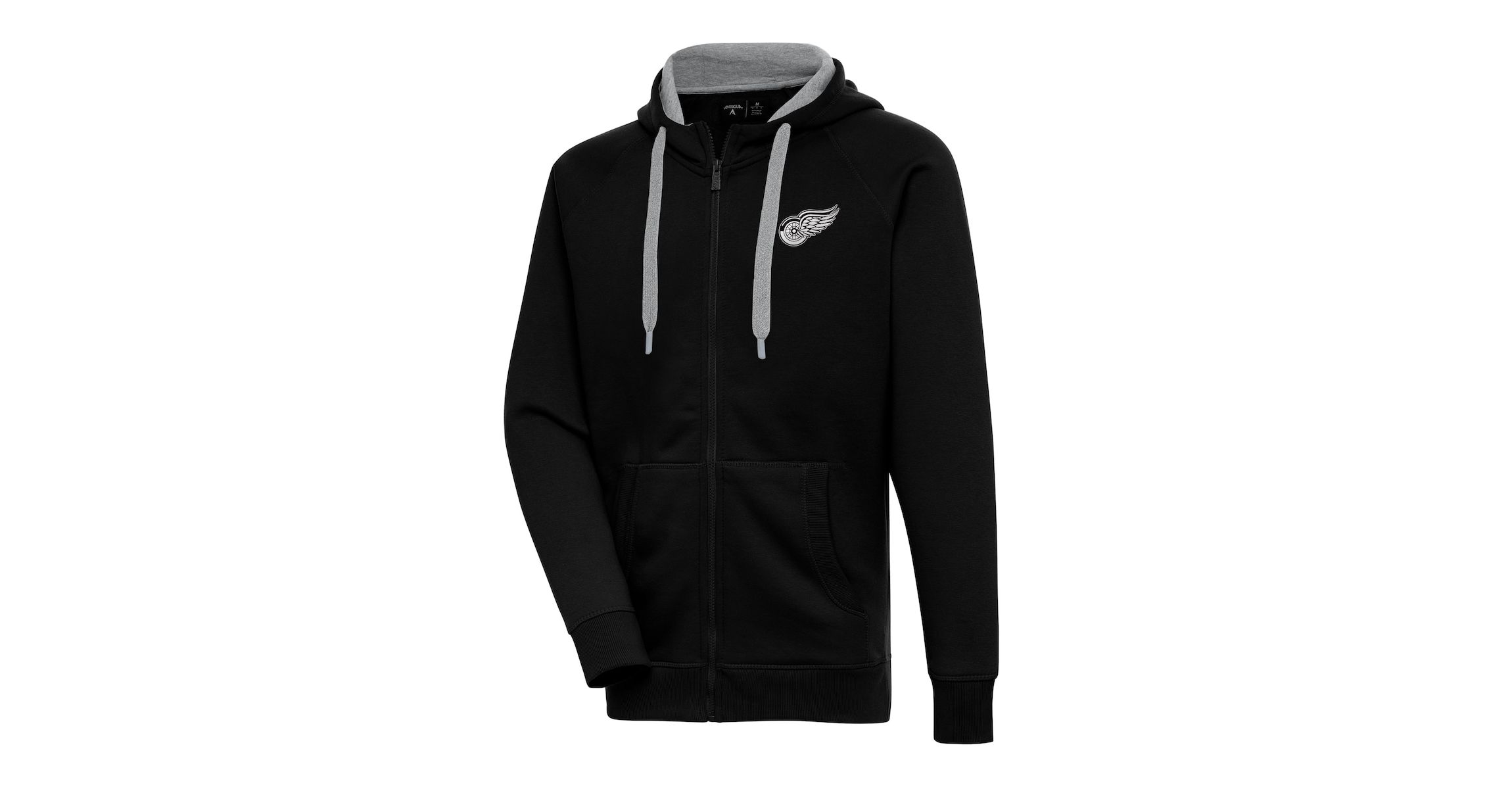 NHL Detroit Wings Metallic Logo Victory Full-Zip Hoodie