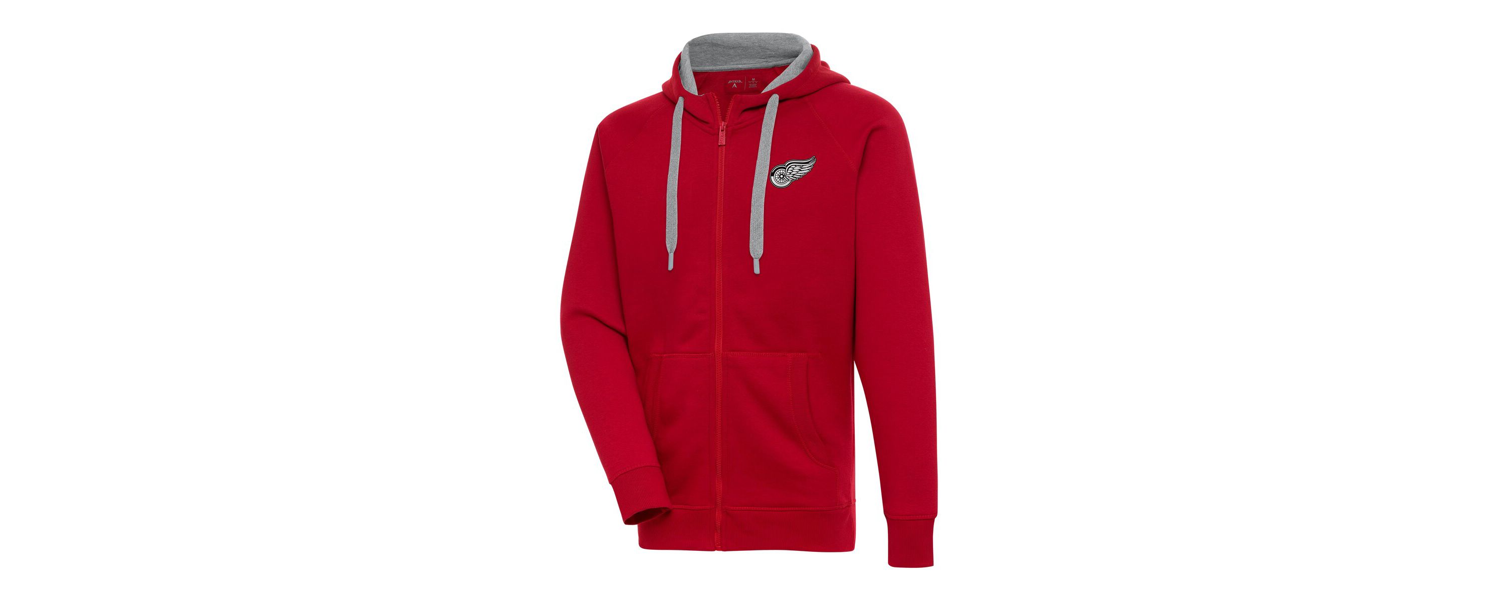 NHL Detroit Wings Metallic Logo Victory Full-Zip Hoodie
