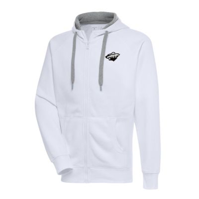 Antigua Men's NHL Minnesota Wild Metallic Logo Victory Full-Zip Hoodie