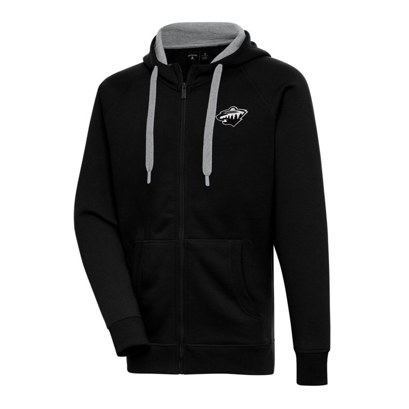 NHL Minnesota Wild Metallic Logo Victory Full-Zip Hoodie