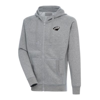 Antigua Men's NHL Minnesota Wild Metallic Logo Victory Full-Zip Hoodie