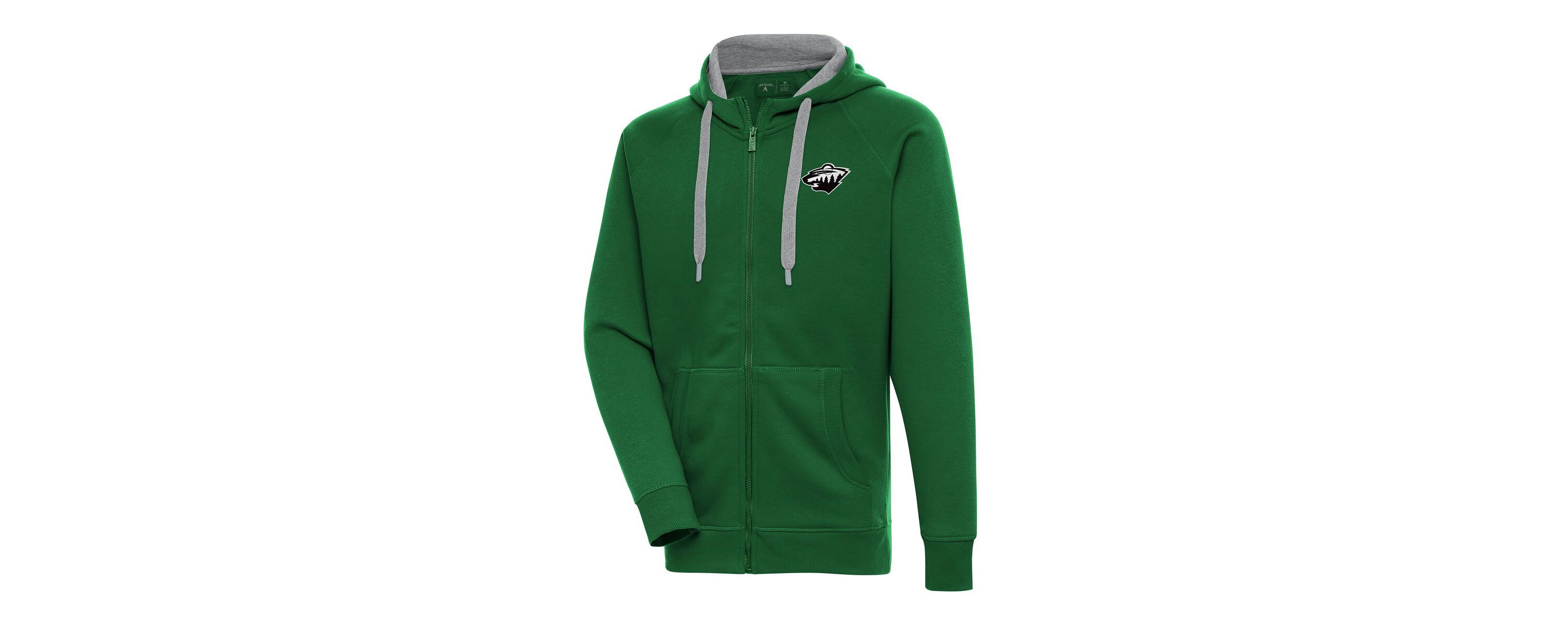 NHL Minnesota Wild Metallic Logo Victory Full-Zip Hoodie
