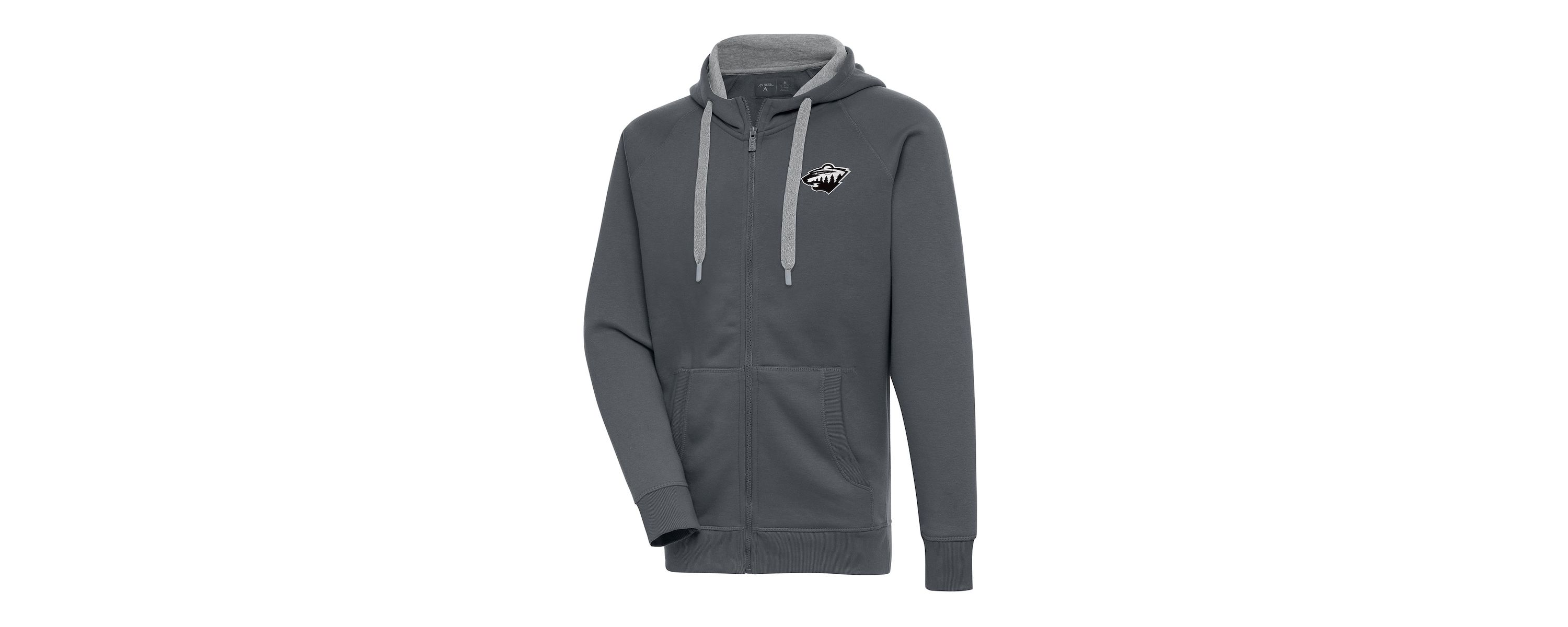 NHL Minnesota Wild Metallic Logo Victory Full-Zip Hoodie