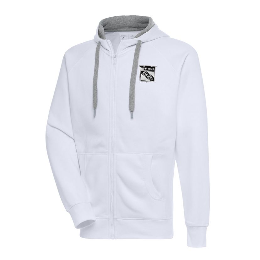 NHL New York Rangers Metallic Logo Victory Full-Zip Hoodie