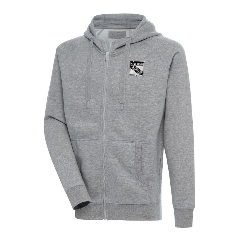 NHL New York Rangers Metallic Logo Victory Full-Zip Hoodie