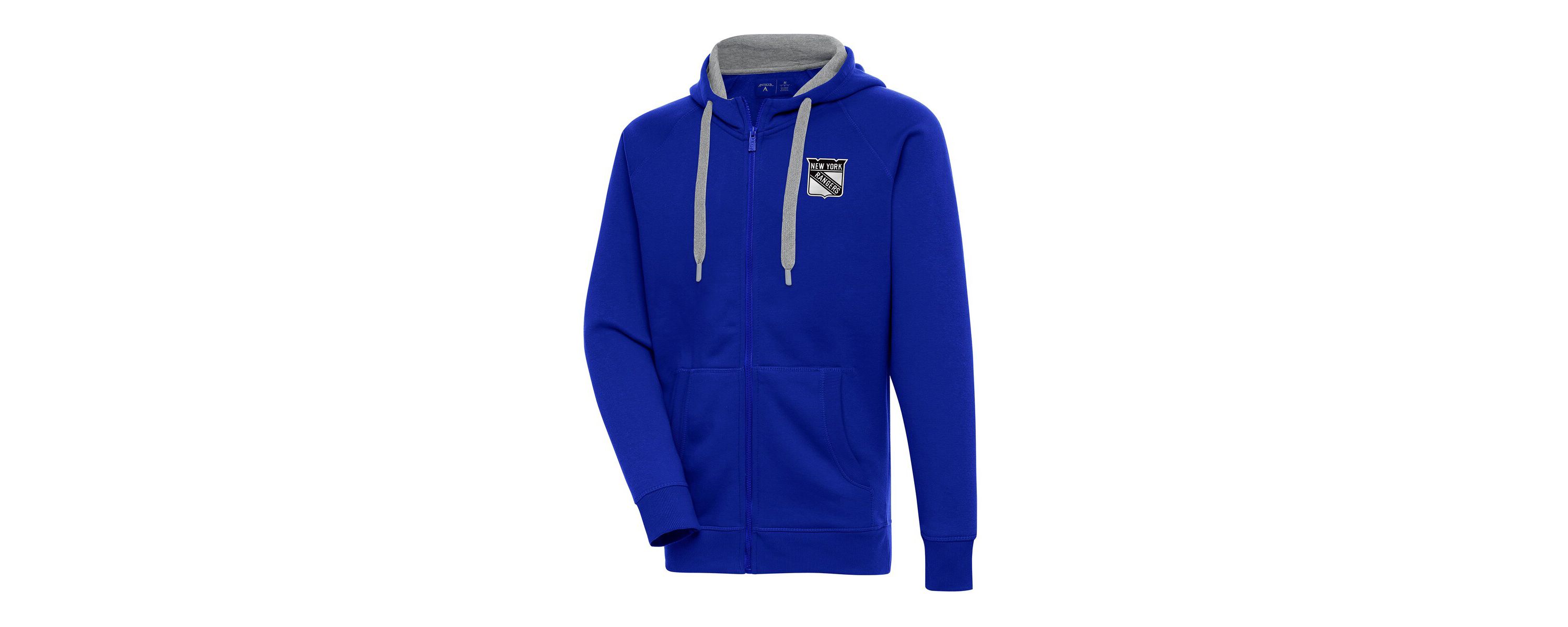 NHL New York Rangers Metallic Logo Victory Full-Zip Hoodie