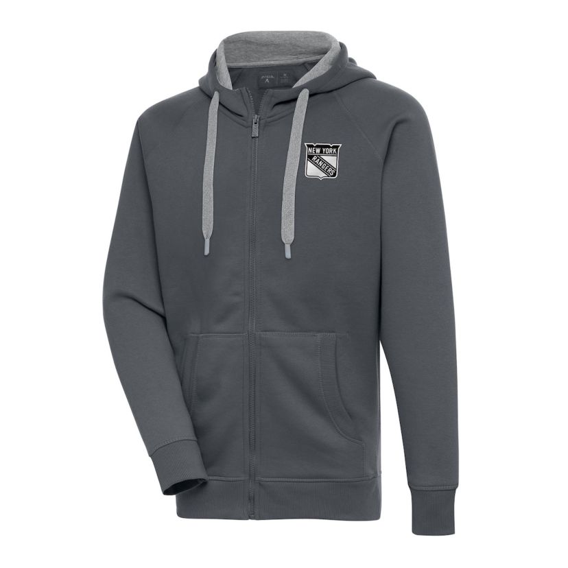 NHL New York Rangers Metallic Logo Victory Full-Zip Hoodie
