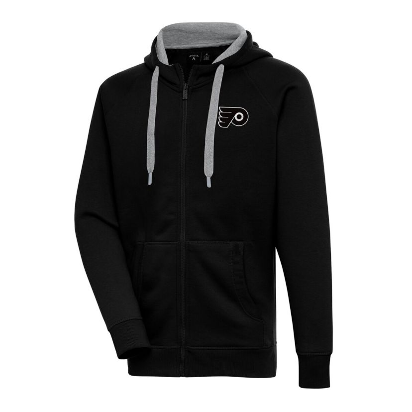 NHL Philadelphia Flyers Metallic Logo Victory Full-Zip Hoodie