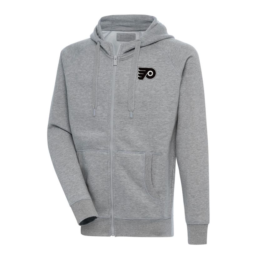 NHL Philadelphia Flyers Metallic Logo Victory Full-Zip Hoodie
