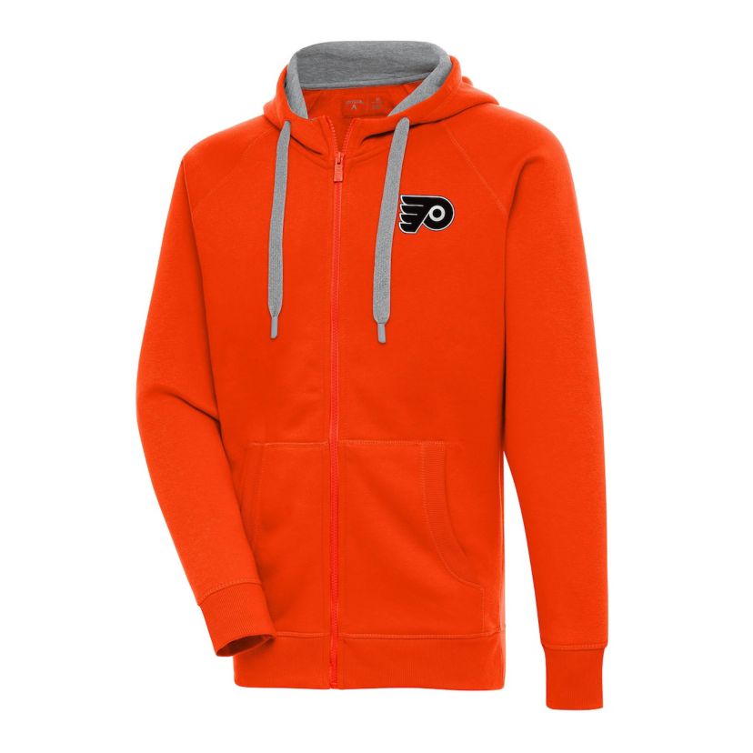 NHL Philadelphia Flyers Metallic Logo Victory Full-Zip Hoodie