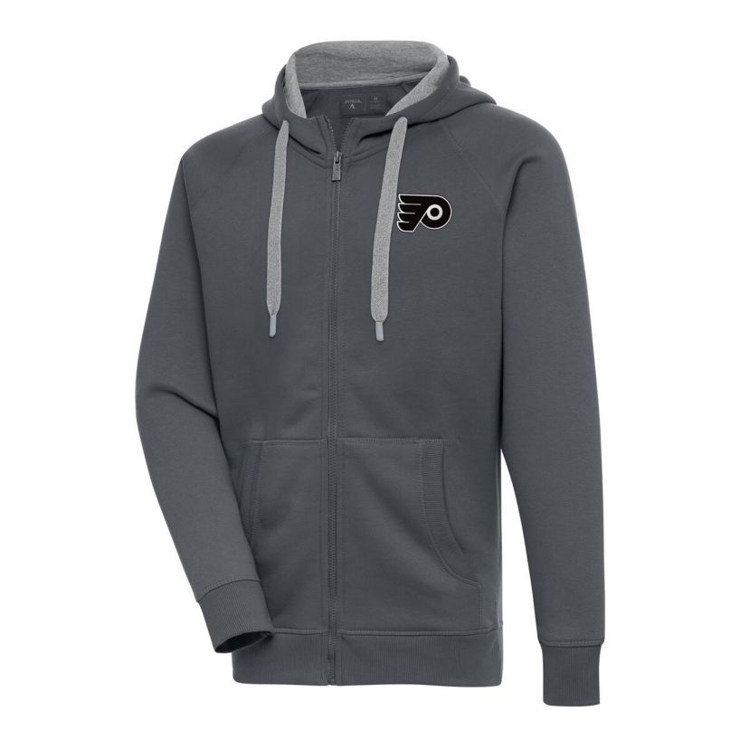 NHL Philadelphia Flyers Metallic Logo Victory Full-Zip Hoodie