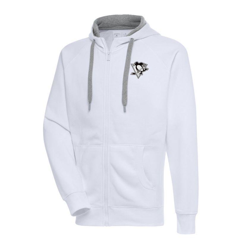 NHL Pittsburgh Penguins Metallic Logo Victory Full-Zip Hoodie
