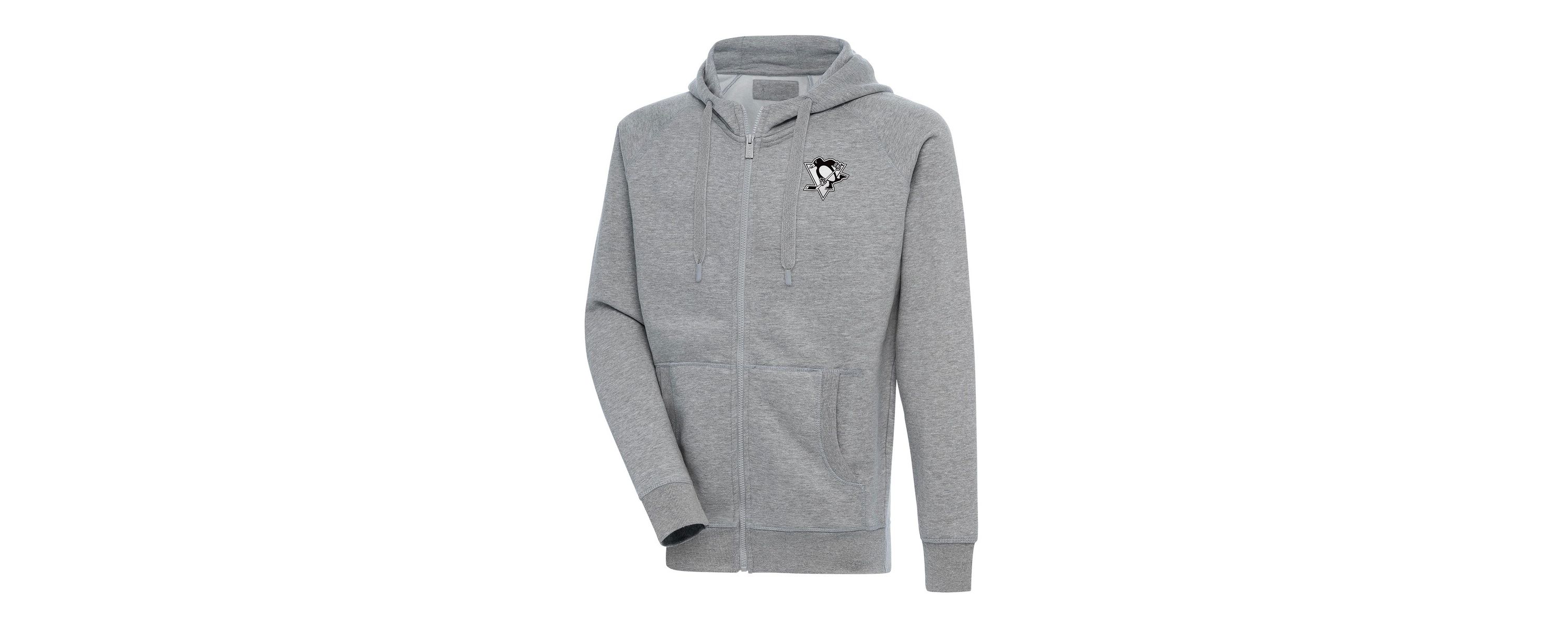 NHL Pittsburgh Penguins Metallic Logo Victory Full-Zip Hoodie