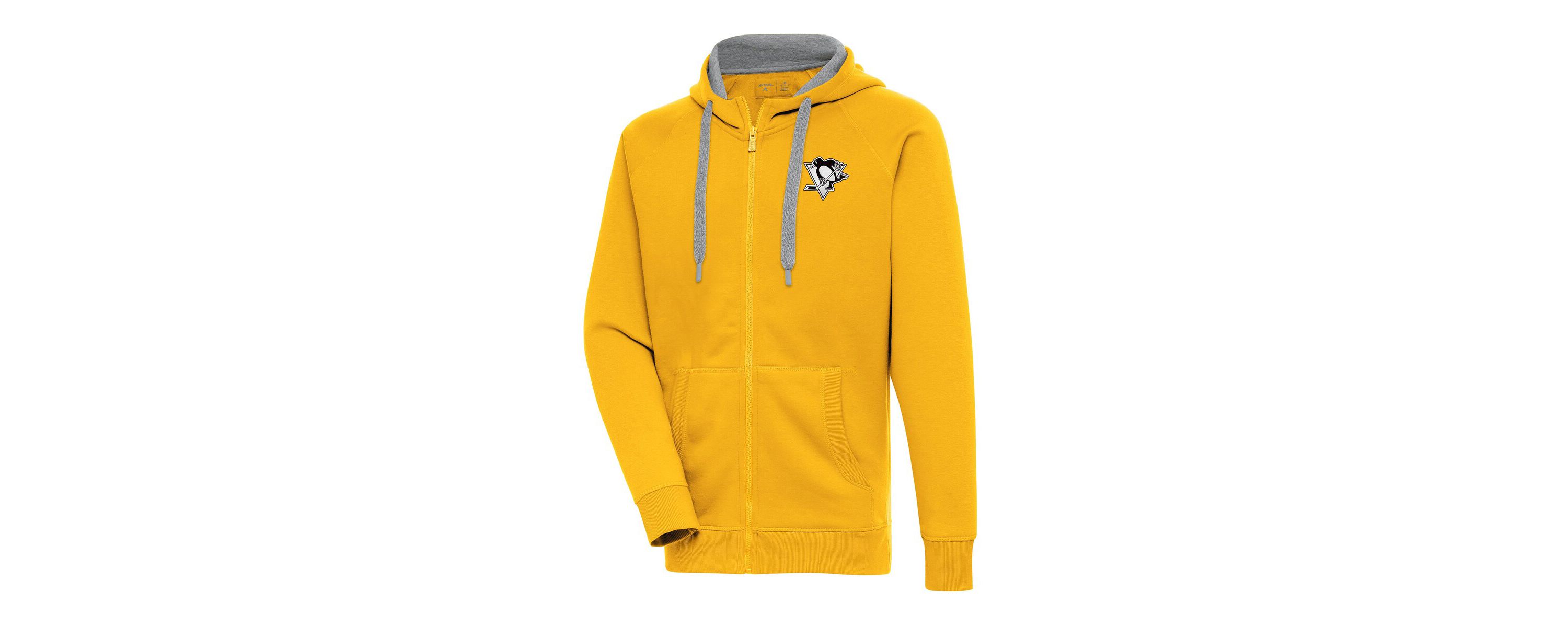 NHL Pittsburgh Penguins Metallic Logo Victory Full-Zip Hoodie