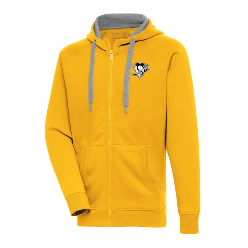 NHL Pittsburgh Penguins Metallic Logo Victory Full-Zip Hoodie