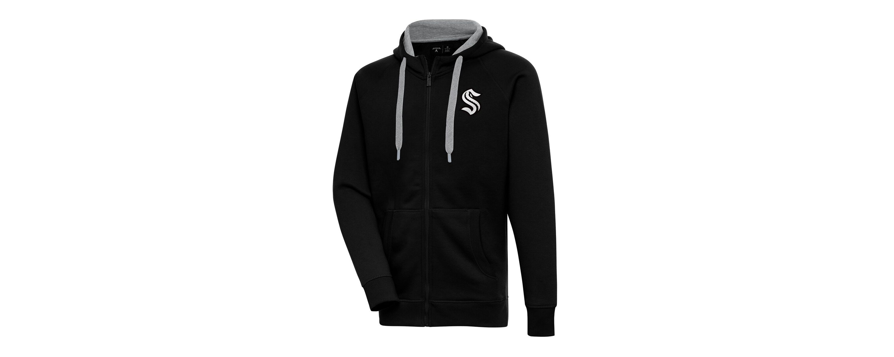 NHL Seattle Kraken Metallic Logo Victory Full-Zip Hoodie