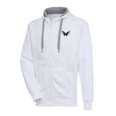 Antigua Men's NHL Washington Capitals Metallic Logo Victory Full-Zip Hoodie