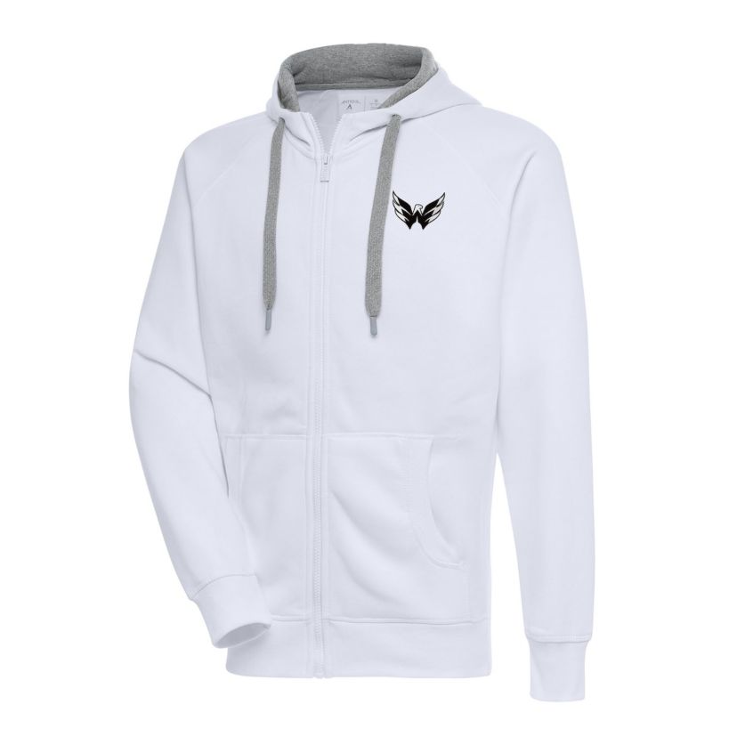 NHL Washington Capitals Metallic Logo Victory Full-Zip Hoodie