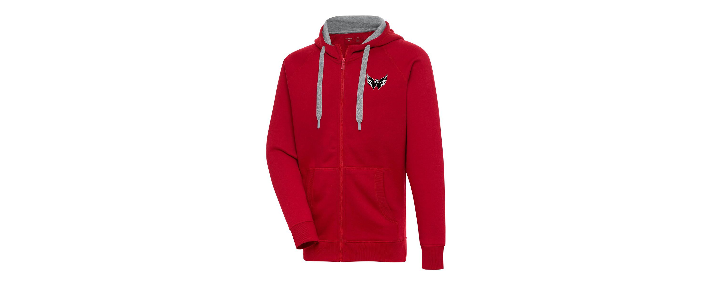 NHL Washington Capitals Metallic Logo Victory Full-Zip Hoodie
