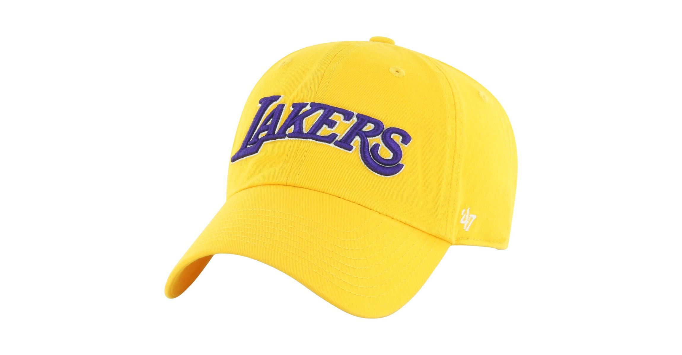 NBA Los Angeles Lakers Core Wordmark Clean Up Adjustable Hat