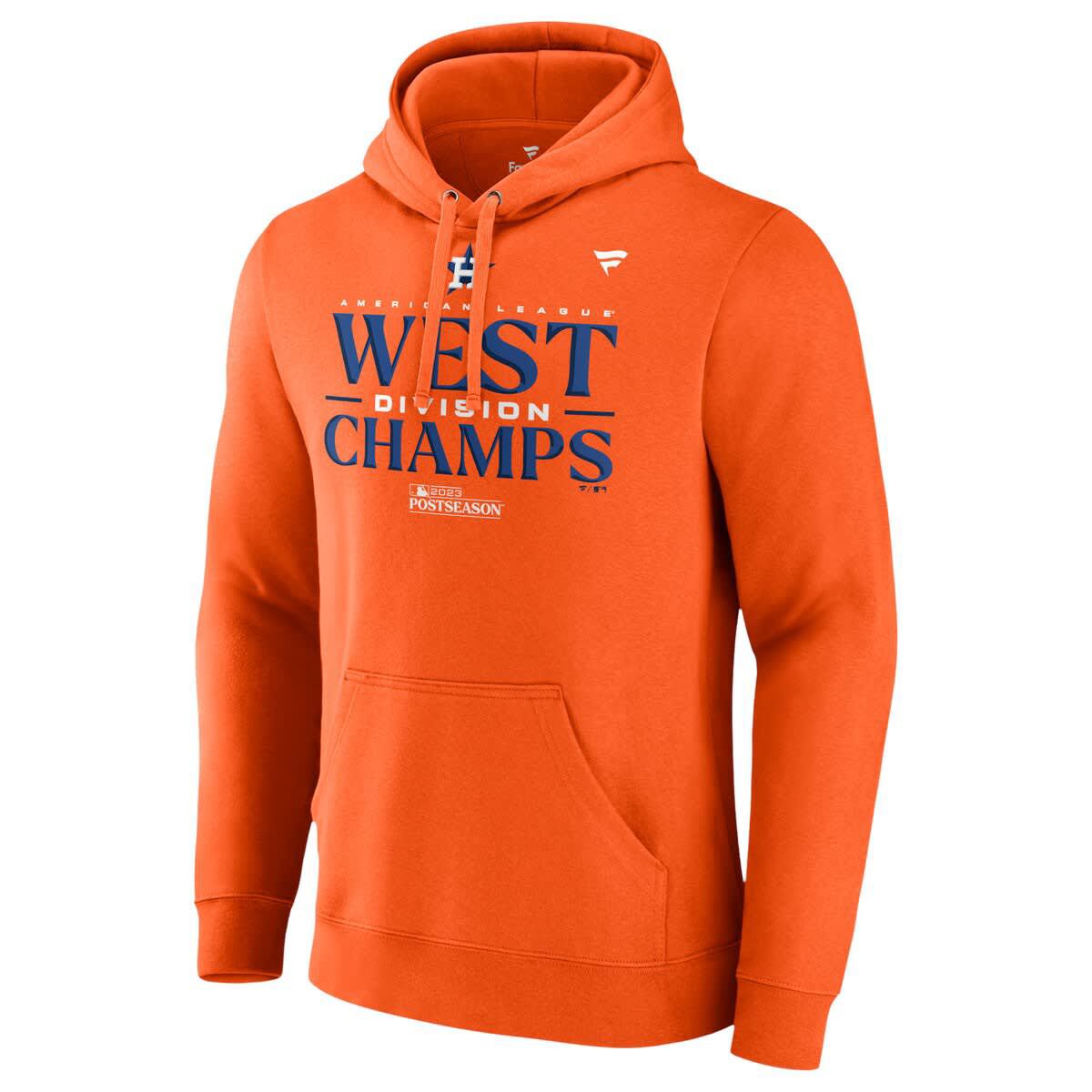 MLB Fanatics Houston Astros 2023 AL West Division s Locker Room Pullover Hoodie