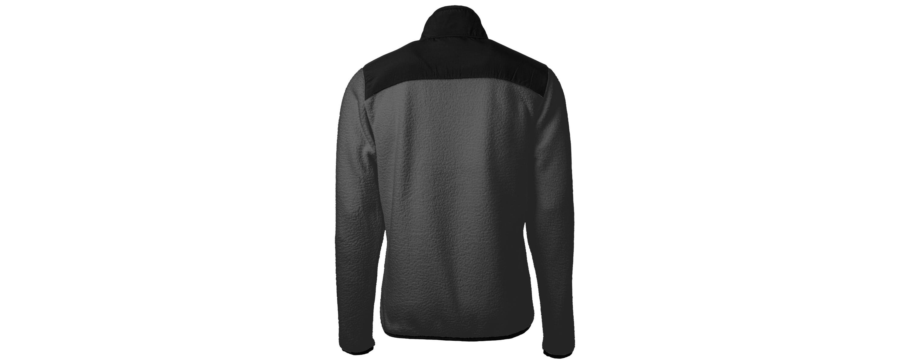 Cornell Big Red NCAA Gray/Black Cornell Big Cascade Eco Sherpa Fleece Full-Zip Jacket