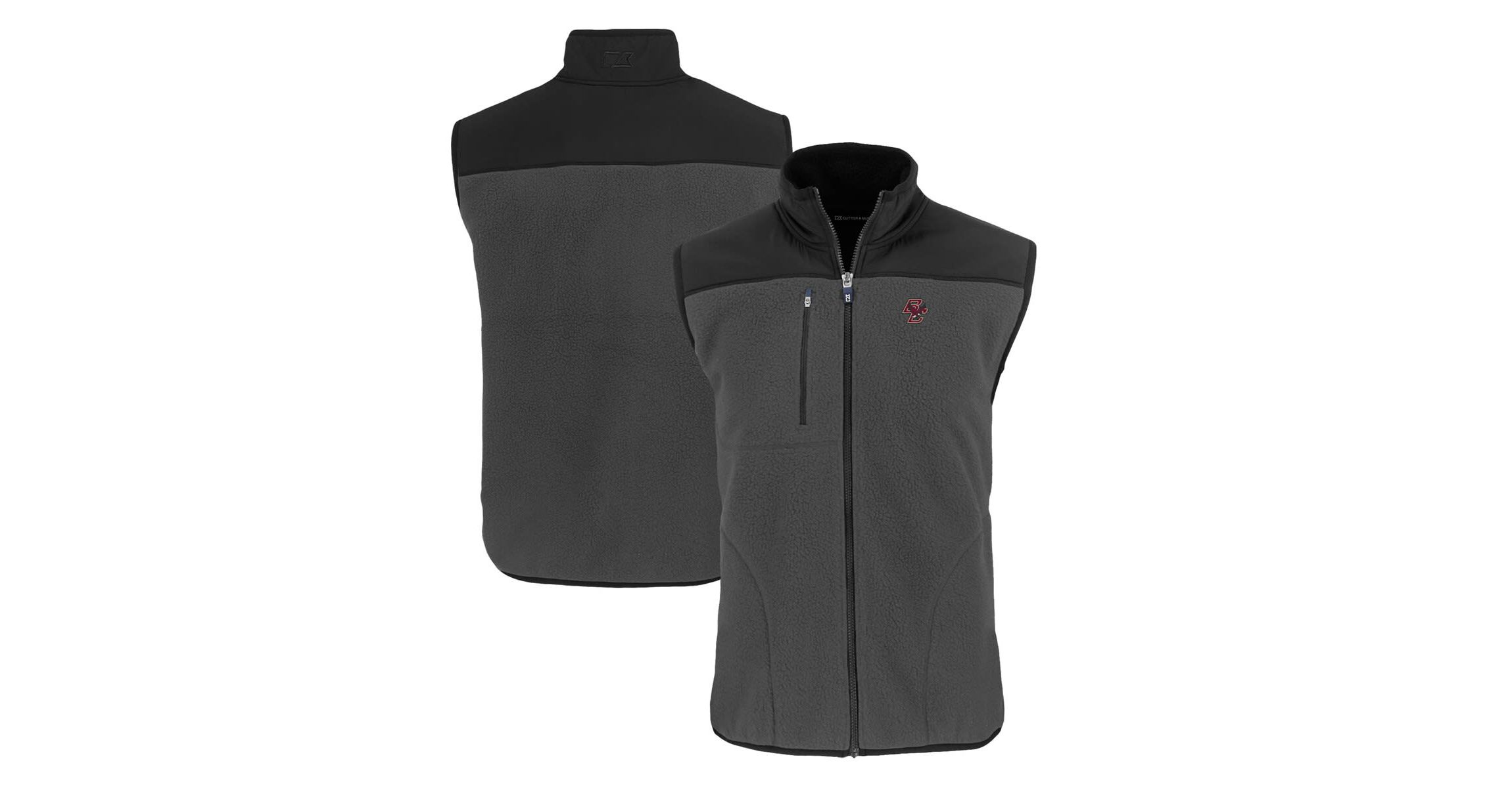Boston College Eagles NCAA Boston NCAA Eagles Cascade Eco Sherpa Fleece Full-Zip Vest