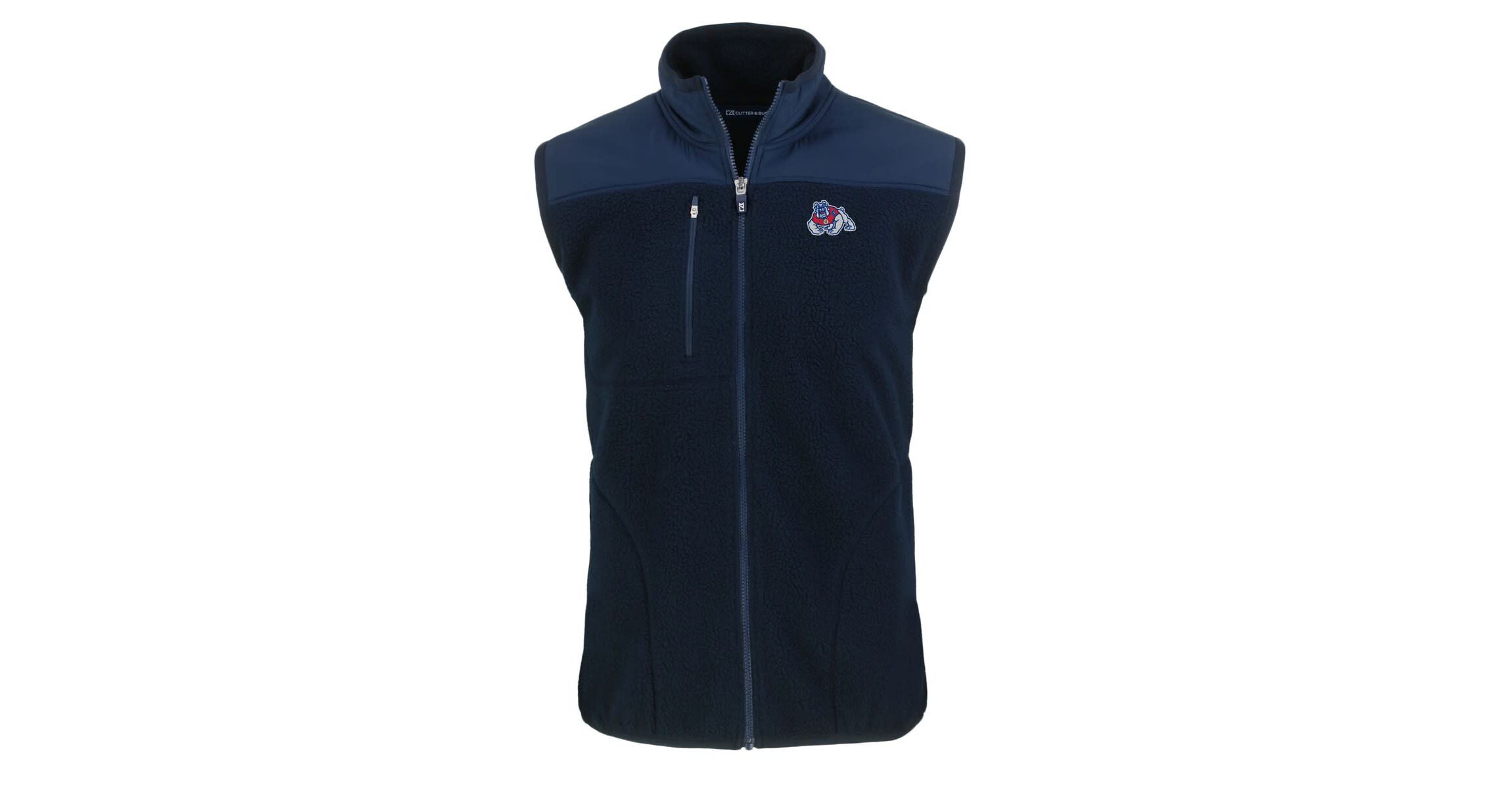 NCAA Fresno State Bulldogs Cascade Eco Sherpa Fleece Full-Zip Vest