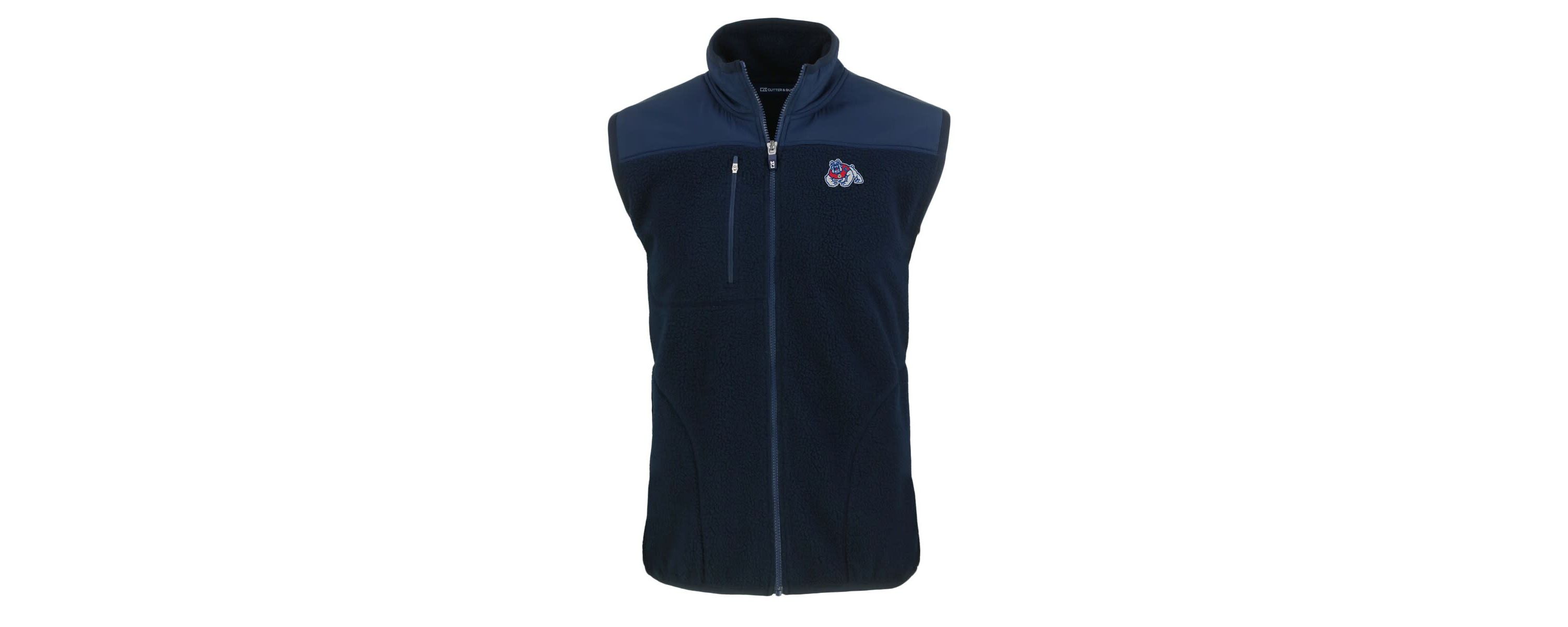 NCAA Fresno State Bulldogs Cascade Eco Sherpa Fleece Full-Zip Vest