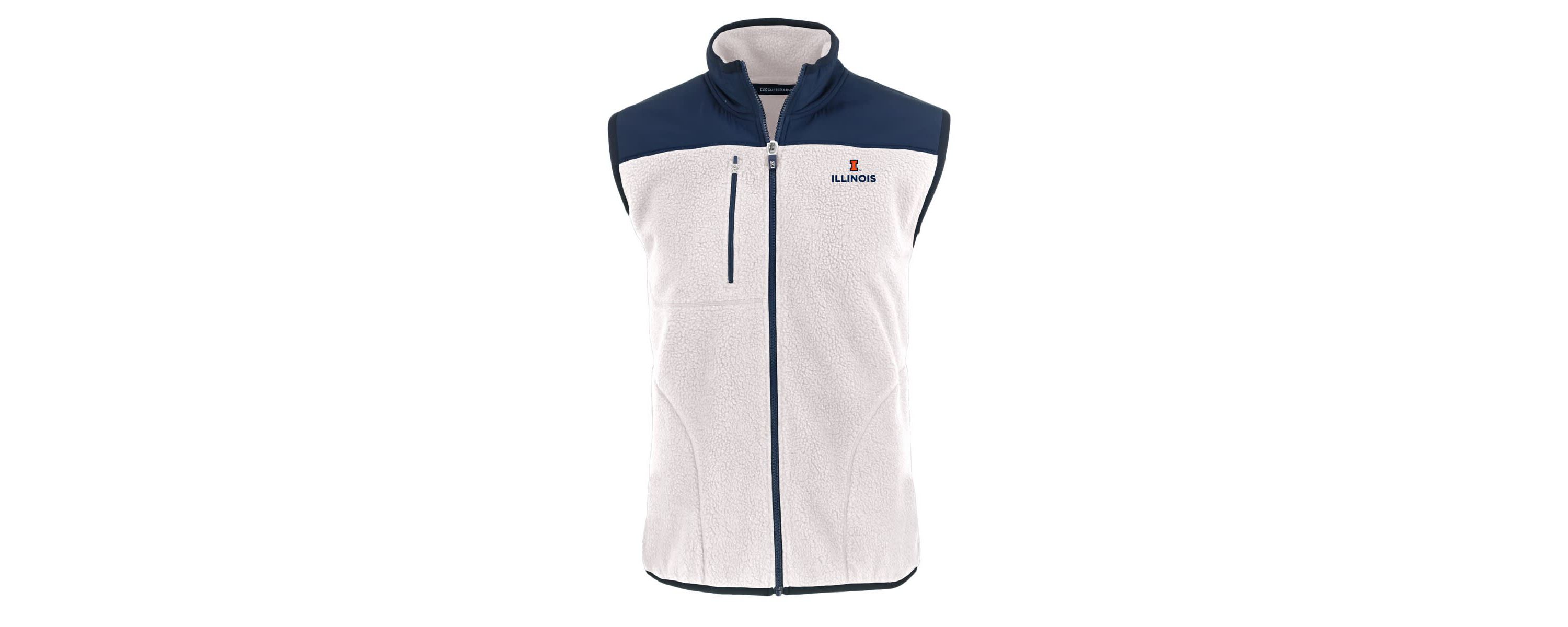 NCAA Illinois Fighting Illini Cascade Eco Sherpa Fleece Full-Zip Vest