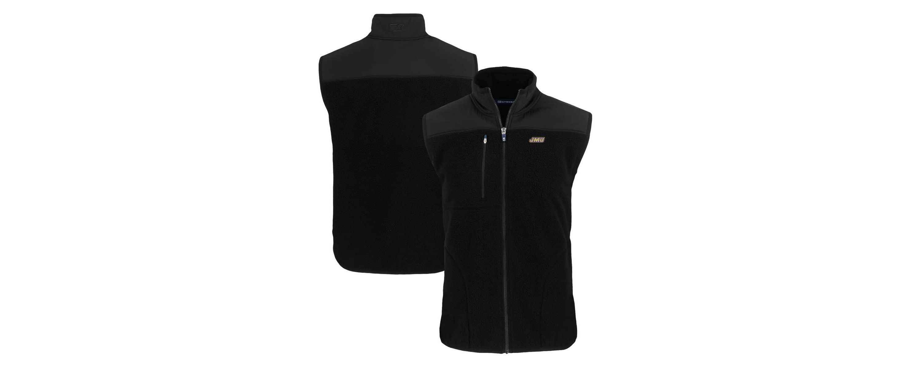 NCAA James Madison Dukes Cascade Eco Sherpa Fleece Full-Zip Vest