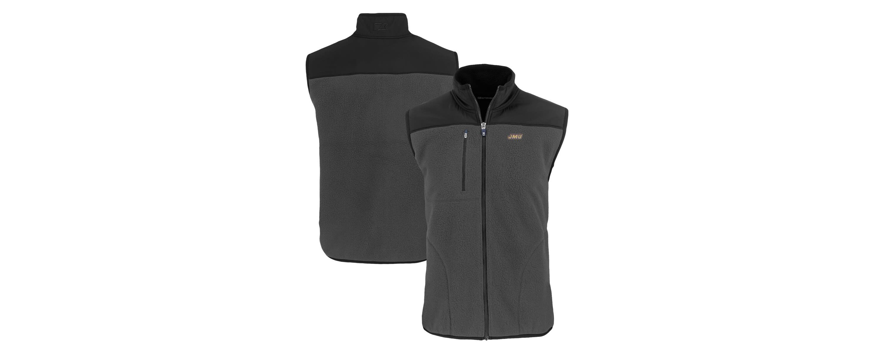 NCAA James Madison Dukes Cascade Eco Sherpa Fleece Full-Zip Vest