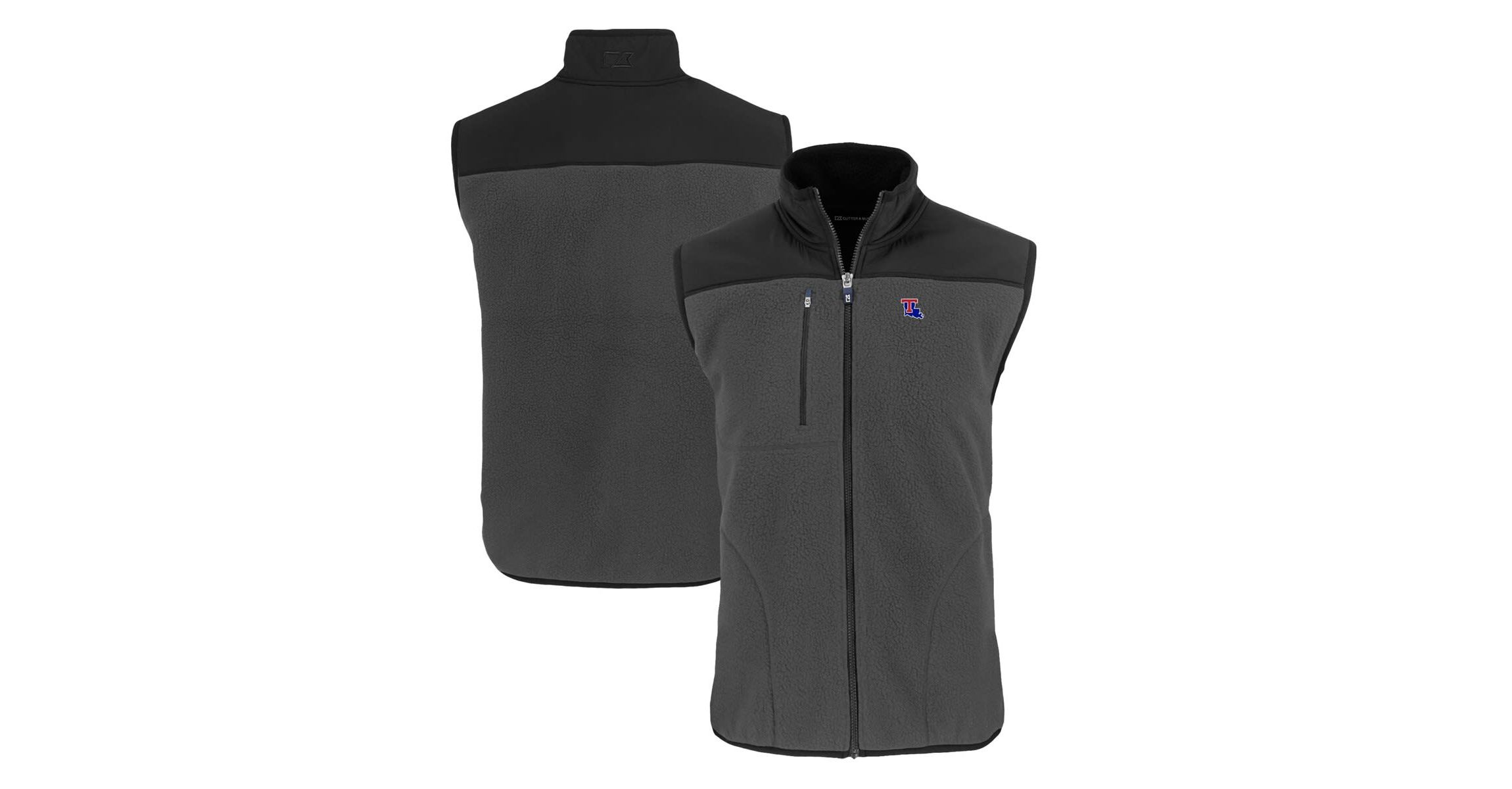NCAA Louisiana Tech Bulldogs Cascade Eco Sherpa Fleece Full-Zip Vest