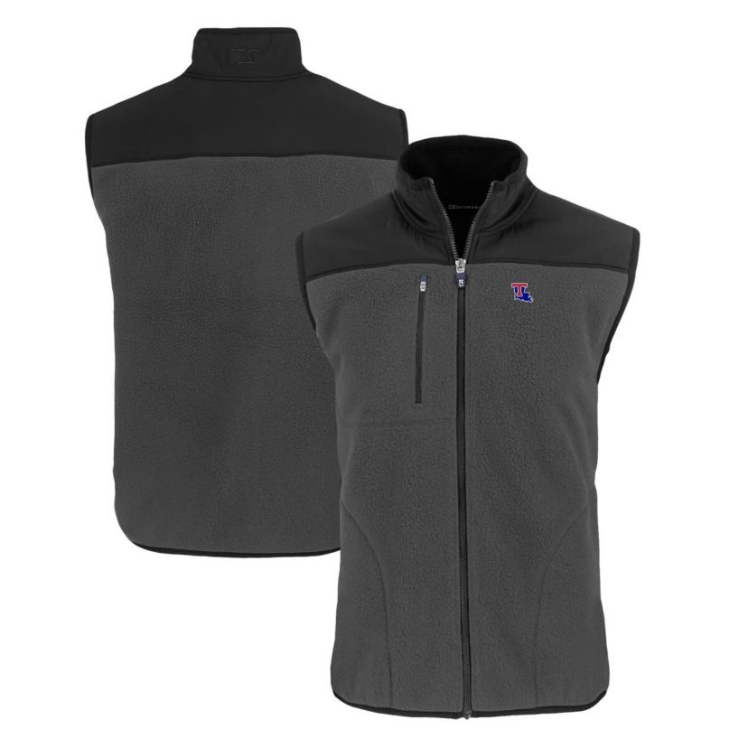 NCAA Louisiana Tech Bulldogs Cascade Eco Sherpa Fleece Full-Zip Vest