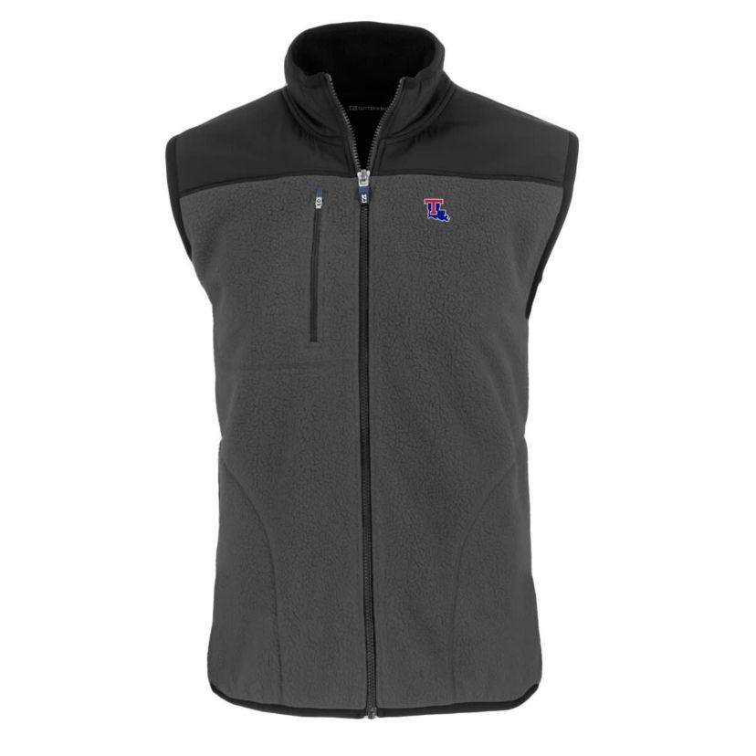 NCAA Louisiana Tech Bulldogs Cascade Eco Sherpa Fleece Full-Zip Vest
