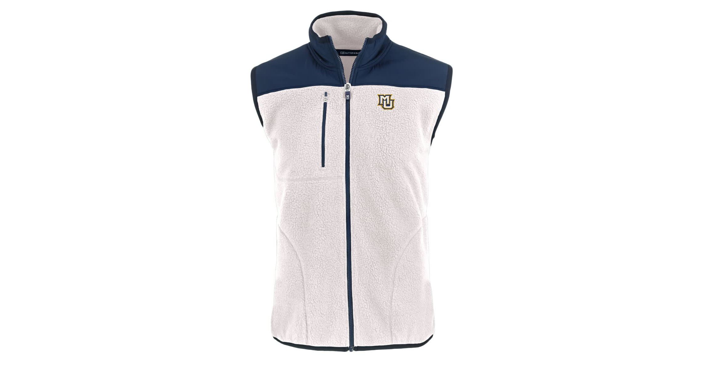 NCAA Marquette Golden Eagles Cascade Eco Sherpa Fleece Full-Zip Vest