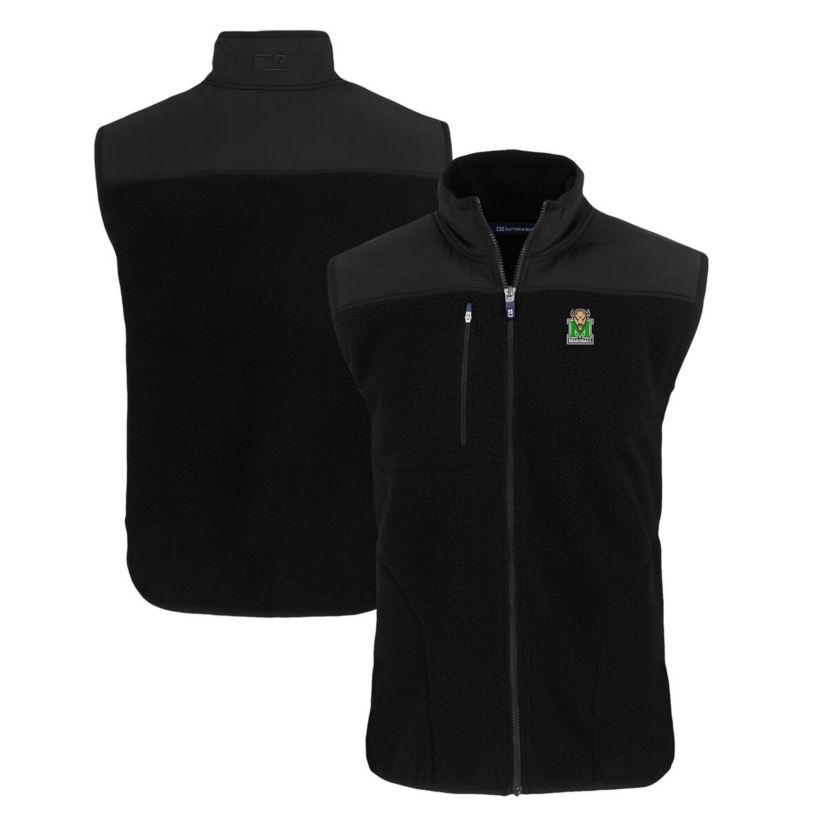 NCAA Marshall Thundering Herd Cascade Eco Sherpa Fleece Full-Zip Vest