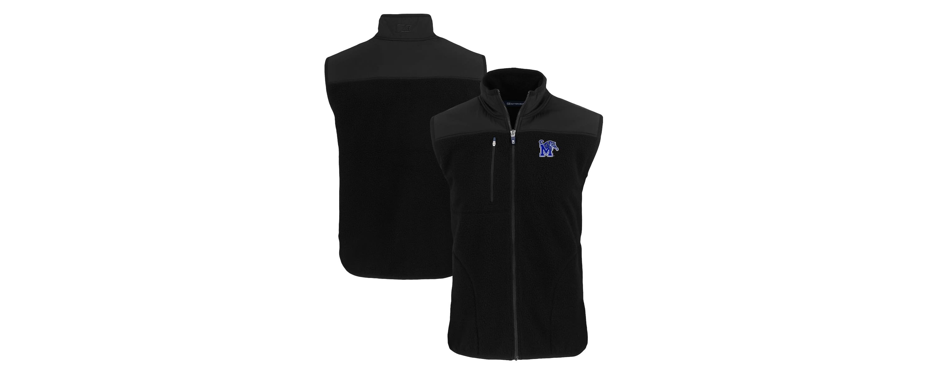NCAA Memphis Tigers Cascade Eco Sherpa Fleece Full-Zip Vest