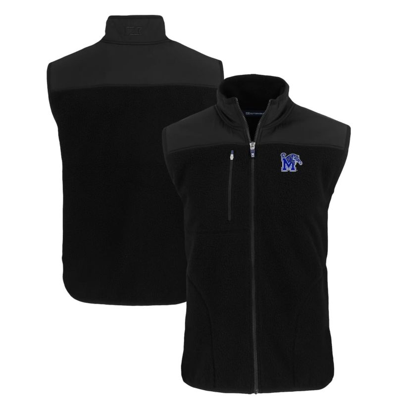 NCAA Memphis Tigers Cascade Eco Sherpa Fleece Full-Zip Vest