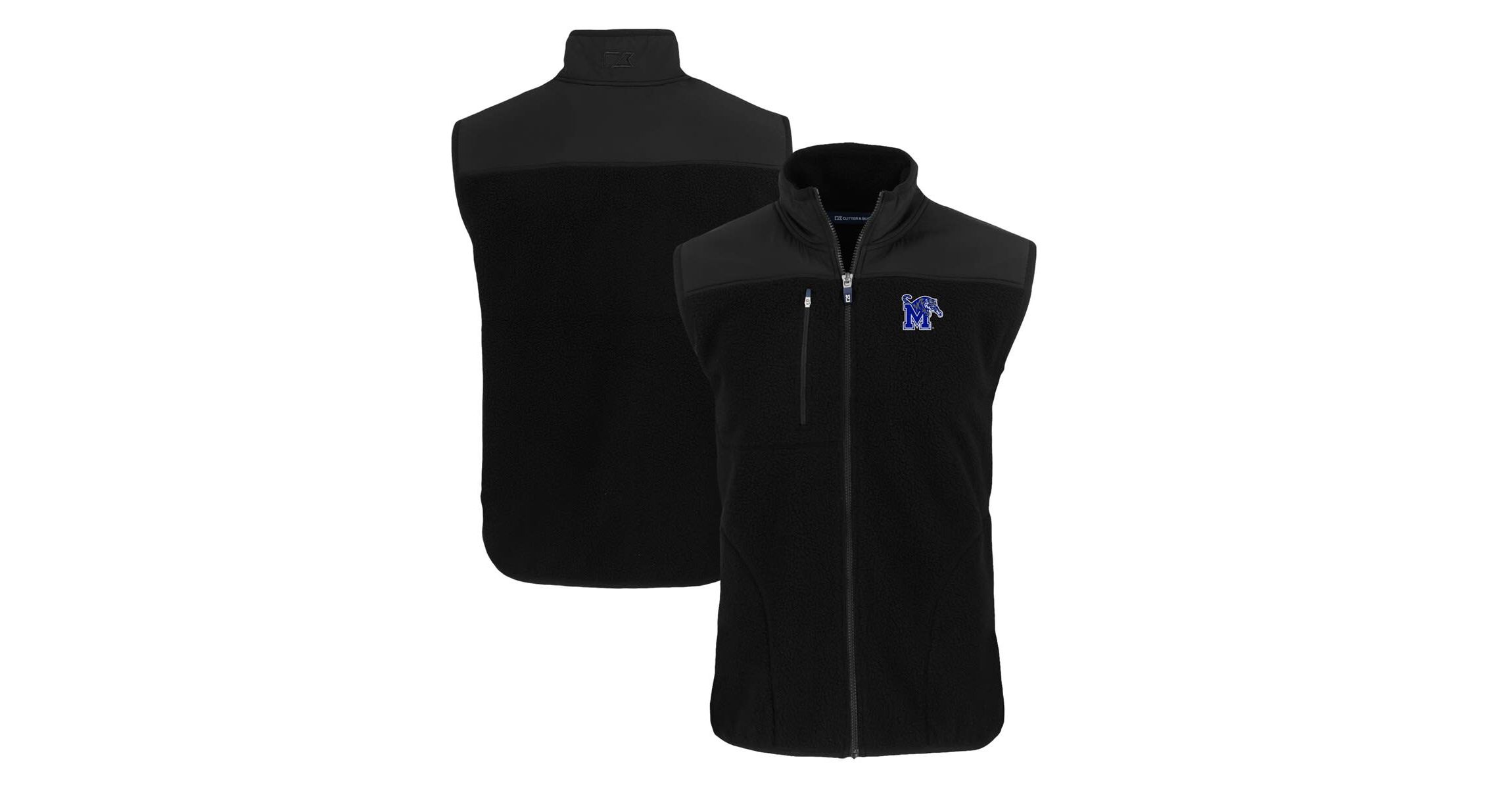 NCAA Memphis Tigers Cascade Eco Sherpa Fleece Full-Zip Vest