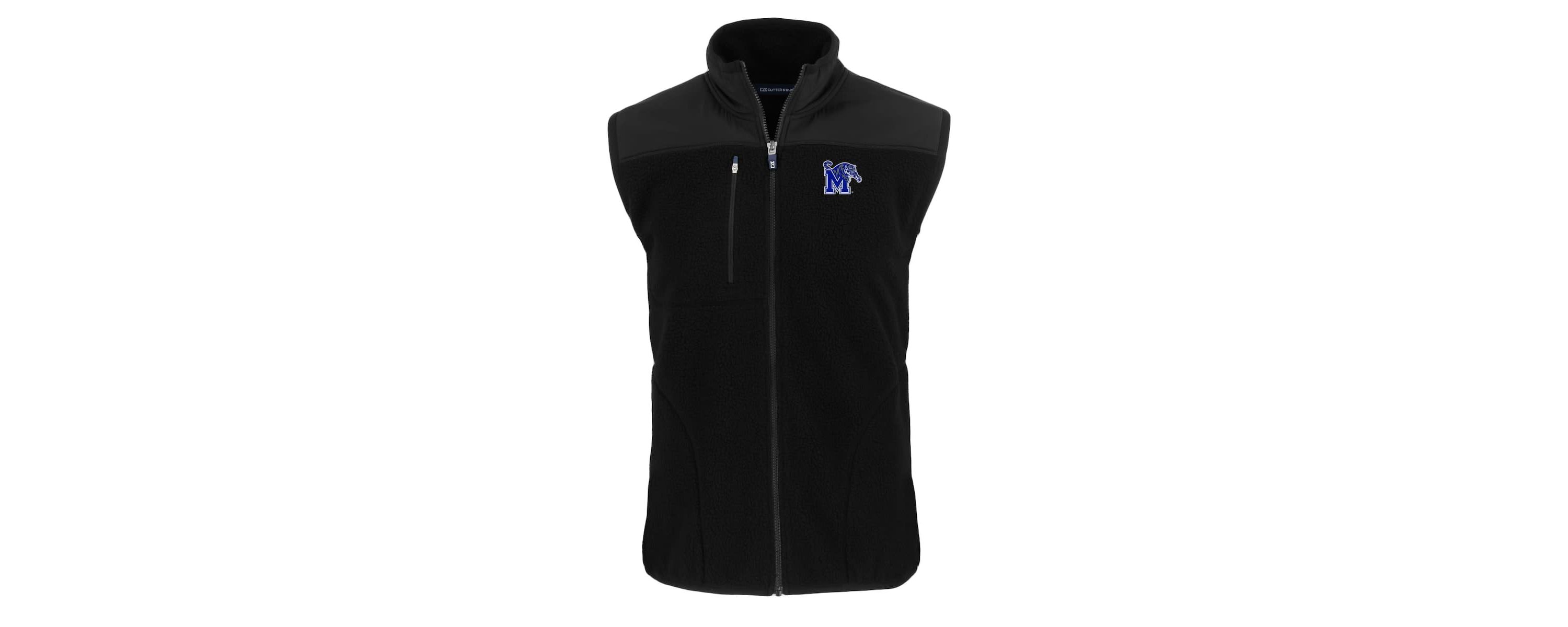 NCAA Memphis Tigers Cascade Eco Sherpa Fleece Full-Zip Vest