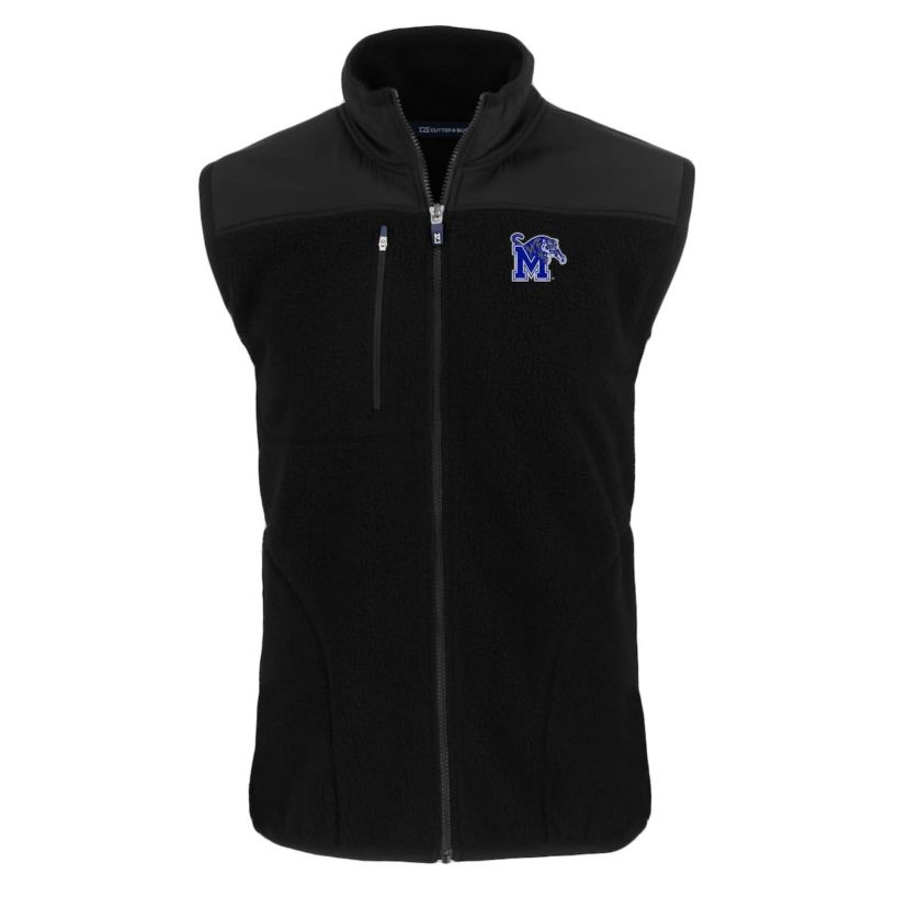 NCAA Memphis Tigers Cascade Eco Sherpa Fleece Full-Zip Vest