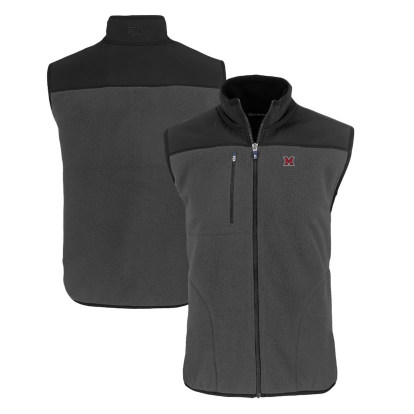 Miami (OH) RedHawks NCAA Miami University RedHawks Cascade Eco Sherpa Fleece Full-Zip Vest